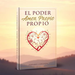 Book cover design for 'EL PODER DEL AMOR PROPIO' featuring a harmonious and inspiring theme