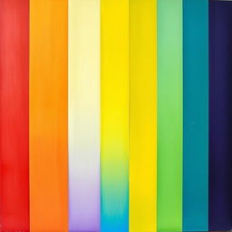 A beautifully colored image depicting an artistic piece where the colors are arranged by column