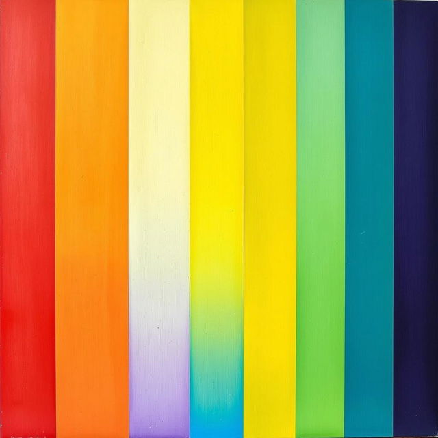 A beautifully colored image depicting an artistic piece where the colors are arranged by column