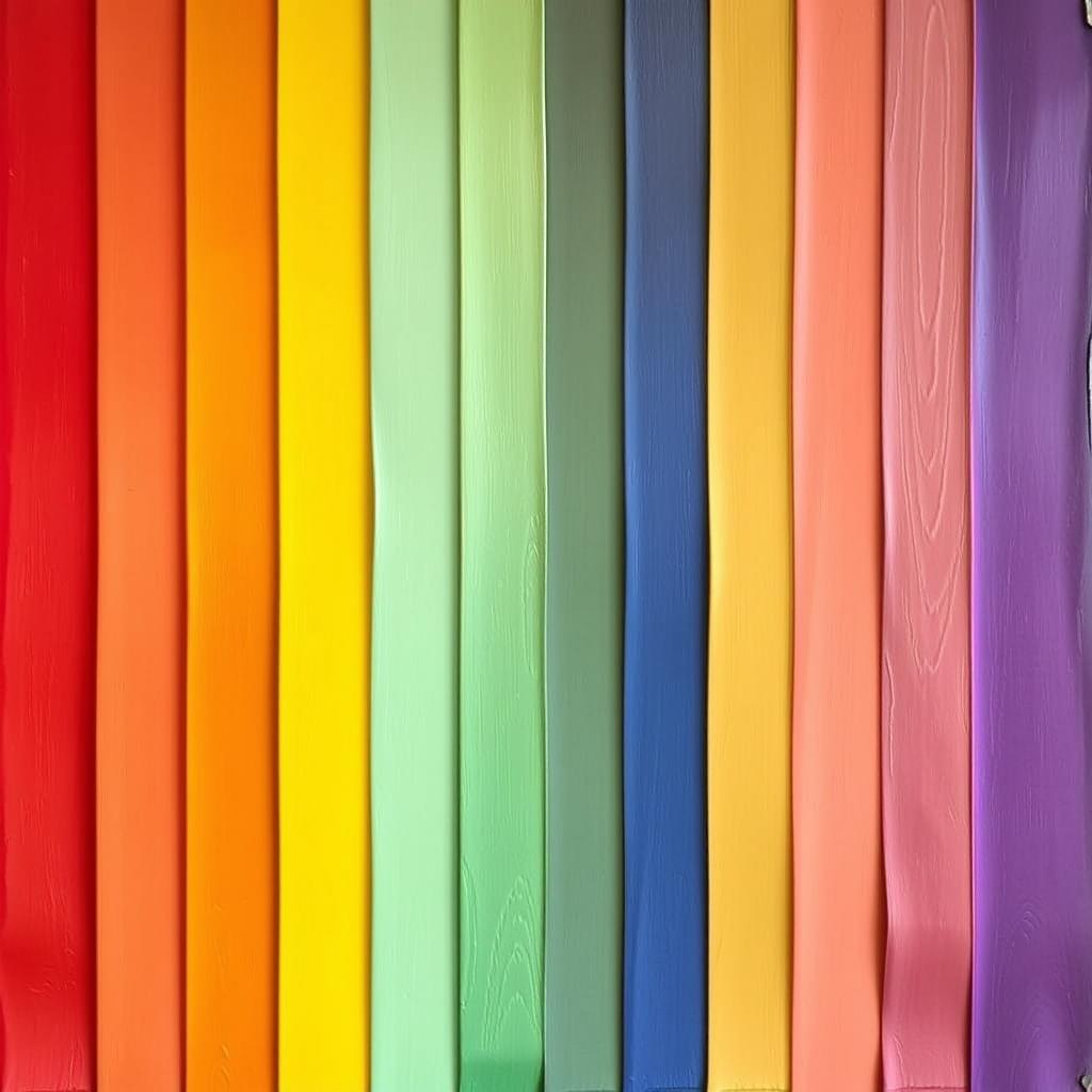 A beautifully colored image depicting an artistic piece where the colors are arranged by column