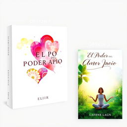 A diverse set of book cover designs for 'EL PODER DEL AMOR PROPIO'