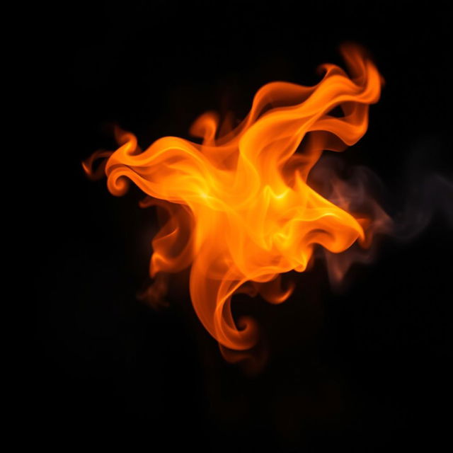 An abstract representation of ignition, showcasing vibrant flames bursting into life against a dark background