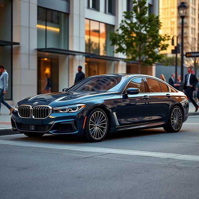 A stunning and elegant BMW Series 9, showcasing its sleek design and luxurious features