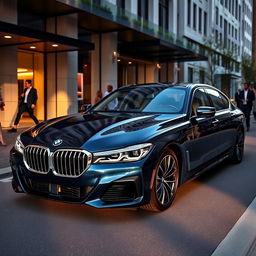 A stunning and elegant BMW Series 9, showcasing its sleek design and luxurious features