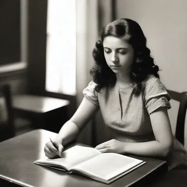 She was accustomed to studying history after dinner every night.