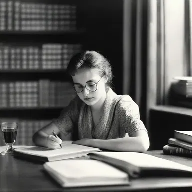 She was accustomed to studying history after dinner every night.