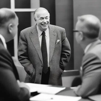 He was accustomed to telling a joke at the beginning of every meeting.