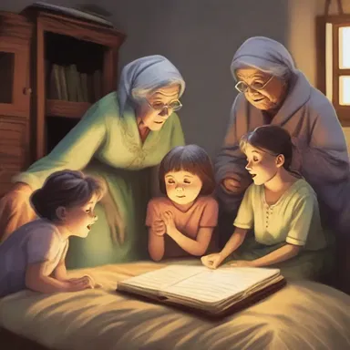 The children were accustomed to hearing their grandmother tell stories from mythology before bedtime.