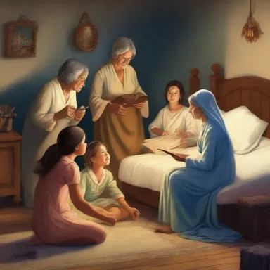 The children were accustomed to hearing their grandmother tell stories from mythology before bedtime.