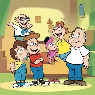 The characters in the cartoon show are accustomed to getting into hilarious misadventures.