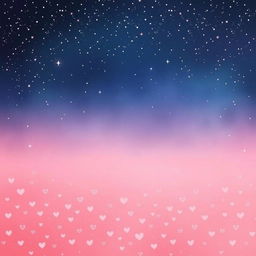 A mesmerizing book cover design featuring the upper part occupied by a deep dark blue sky scattered with tiny, twinkling stars