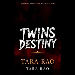 A book cover for 'Twins Destiny' by Tara Rao