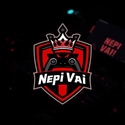 A digital logo design for a Facebook ID featuring the username "Nepi Vai"
