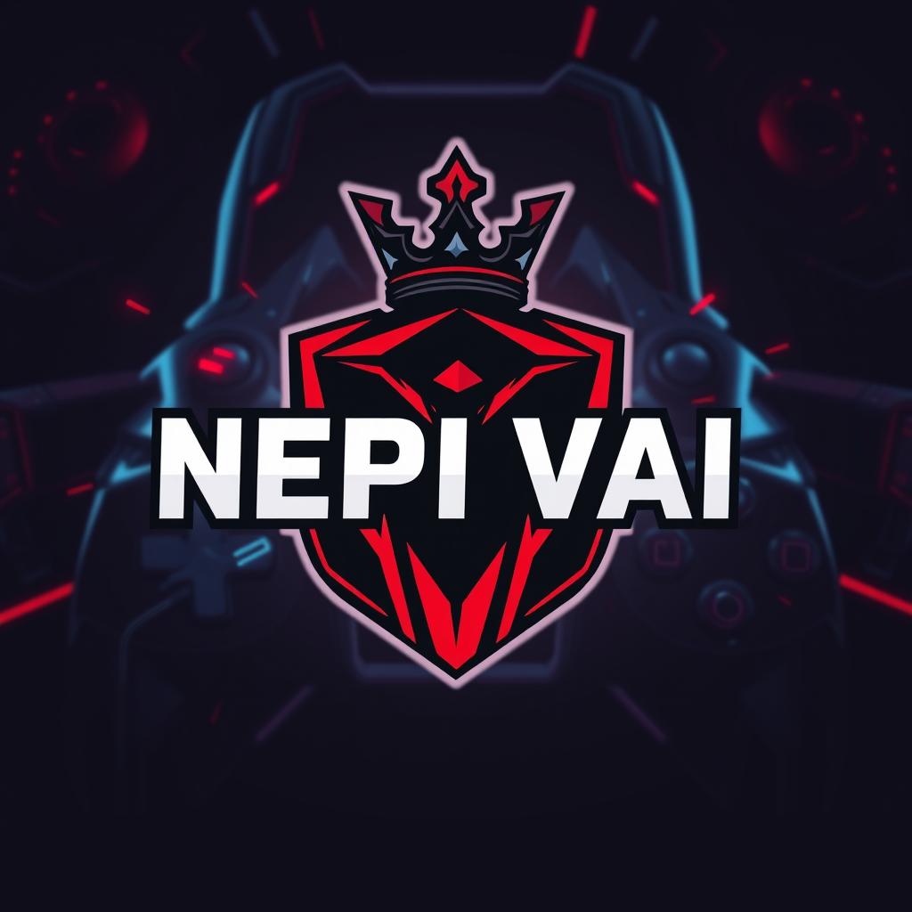 A digital logo design for a Facebook ID featuring the username "Nepi Vai"