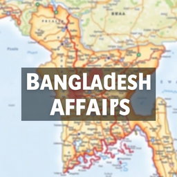 A professional and visually engaging image featuring the text 'Bangladesh Affairs' prominently displayed at the top