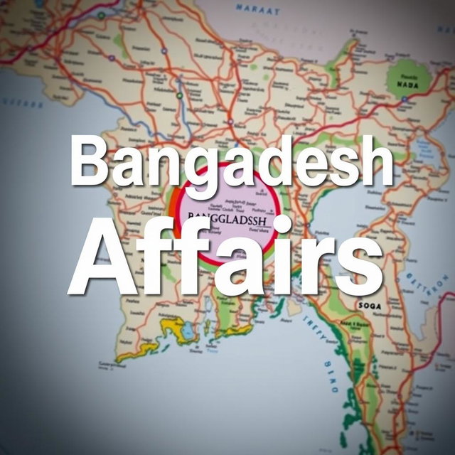 A professional and visually engaging image featuring the text 'Bangladesh Affairs' prominently displayed at the top