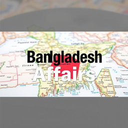 A professional and visually engaging image featuring the text 'Bangladesh Affairs' prominently displayed at the top