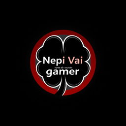 A stylish and modern digital logo for a Facebook ID featuring the username 'Nepi Vai gamer'