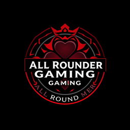A digital logo for a Facebook ID with the username "Nepi Vai gamer", designed specifically for the gaming brand "All Rounder Gaming"