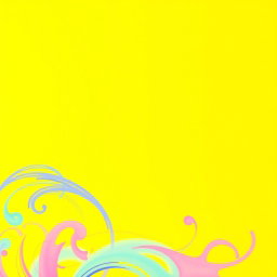 A vibrant yellow background, radiating warmth and energy, creating a cheerful and lively atmosphere