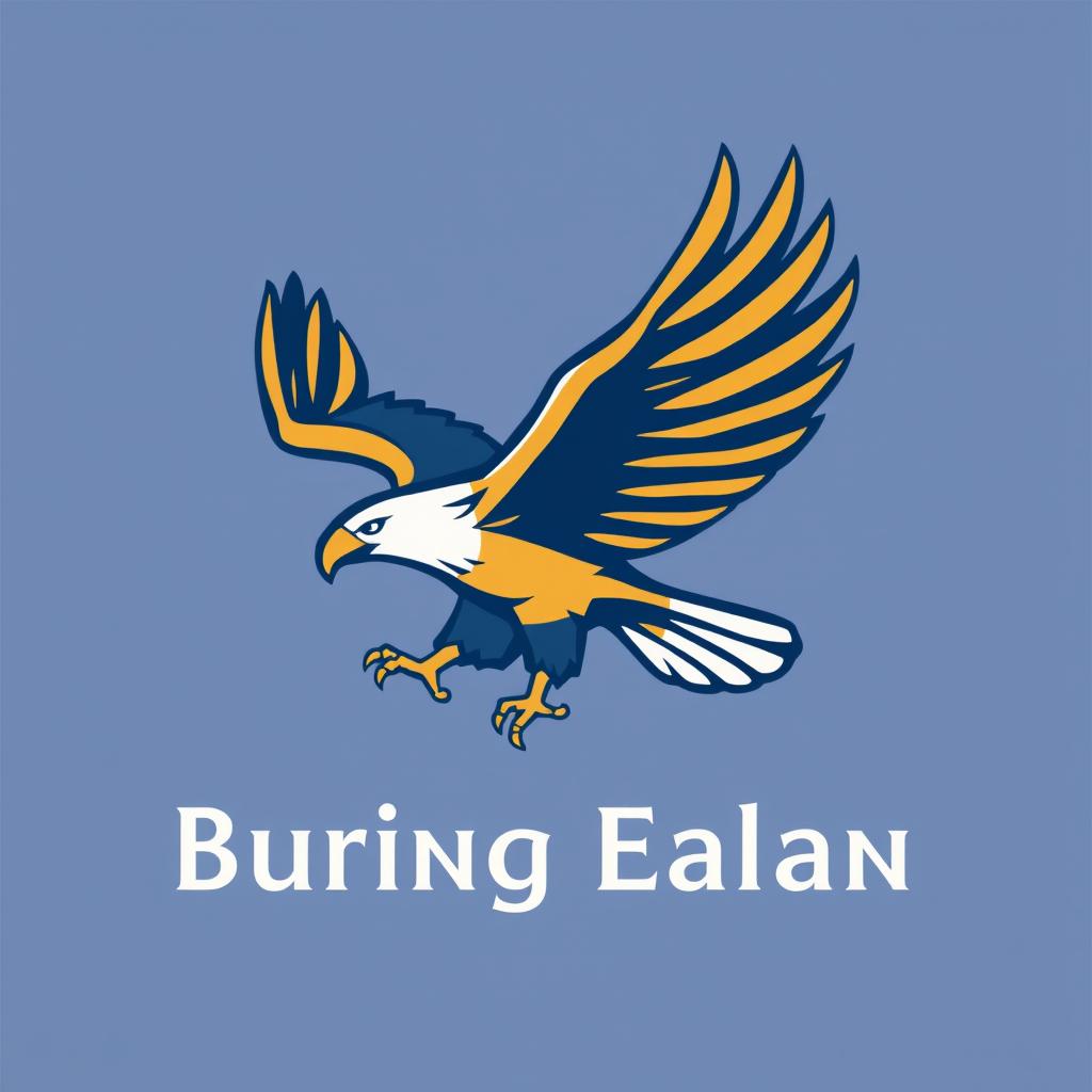 A stylized logo featuring a soaring eagle (burung elang), representing strength and freedom