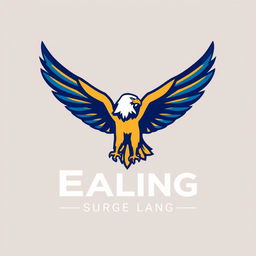 A stylized logo featuring a soaring eagle (burung elang), representing strength and freedom