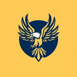 A stylized logo featuring a soaring eagle (burung elang), representing strength and freedom