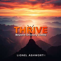 A breathtaking realistic landscape of a mountain range at sunrise, filled with stunning colors symbolizing limitless possibilities