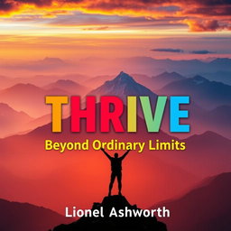 A breathtaking realistic landscape of a mountain range at sunrise, filled with stunning colors symbolizing limitless possibilities