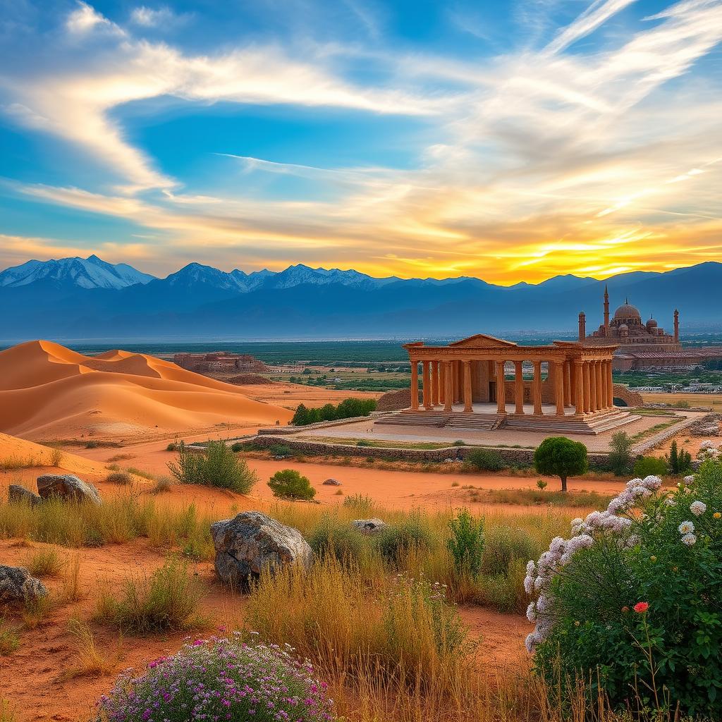 A breathtaking landscape of Iran showcasing the stunning diversity of its scenery