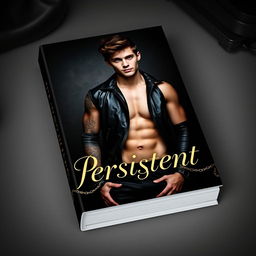 A captivating book cover design for 'Persistent' featuring Louis Tomlinson as the central figure