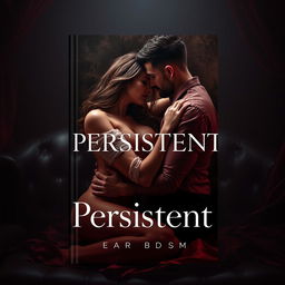 An artistic and captivating book cover design for 'Persistent' that blends the themes of BDSM and love in a visually stunning way