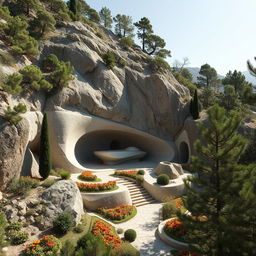 The tomb of an Iranian-Islamic hero, uniquely situated on the slopes of a mountain, carved into a rocky bed within a picturesque gorge