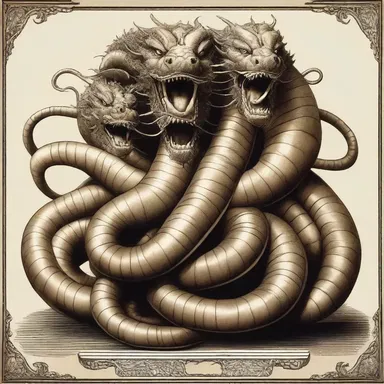 In Greek mythology, the Hydra is an acephalous monster with multiple heads.