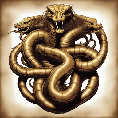 In Greek mythology, the Hydra is an acephalous monster with multiple heads.