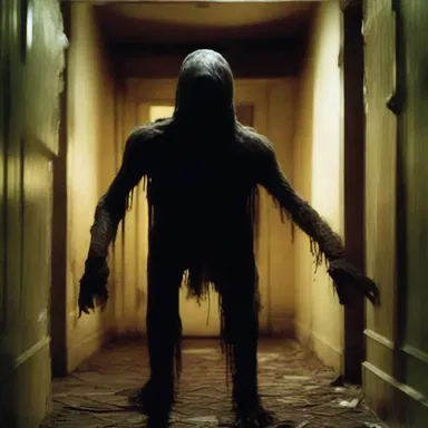 The horror movie featured an acephalous creature roaming through the haunted house.