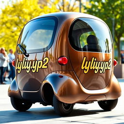 A stylish minicopper vehicle with a sleek design, showcasing the name 'lydia