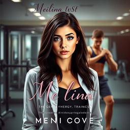 A visually striking ebook cover for a romance novel, featuring Melina, a young physiotherapy student, who is depicted with an expression of surprise and heartbreak