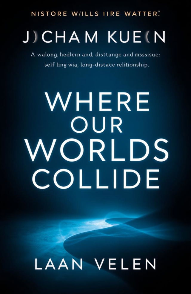 A classic and aesthetic book cover design for a novel titled 'Where Our Worlds Collide'