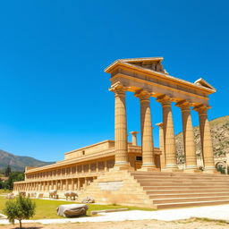 An exquisite representation of Persepolis (Takhte Jamshid), showcasing the grandeur of this ancient Persian ceremonial capital