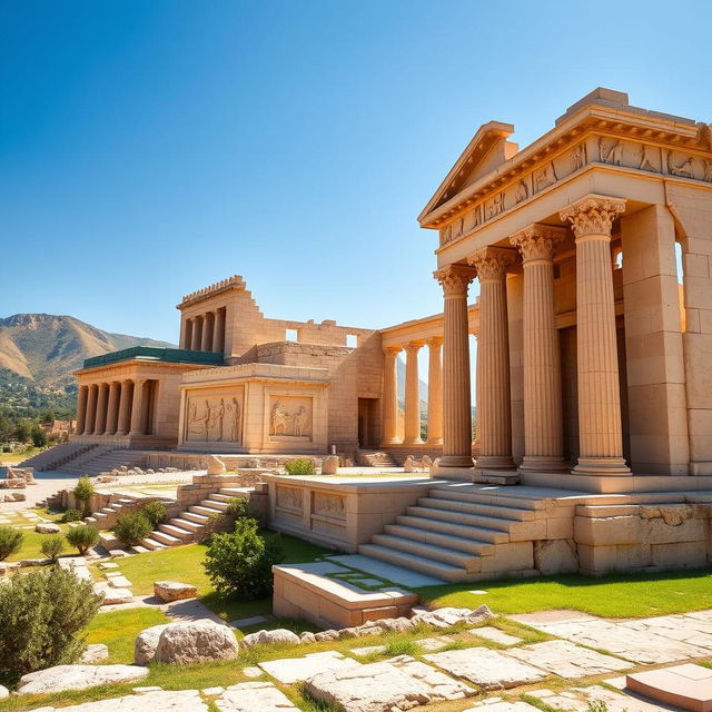 An exquisite representation of Persepolis (Takhte Jamshid), showcasing the grandeur of this ancient Persian ceremonial capital