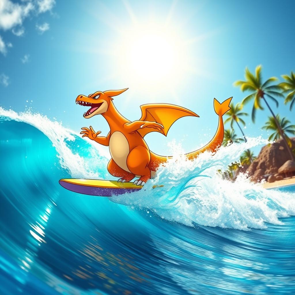 Charizard Rides the Wave!