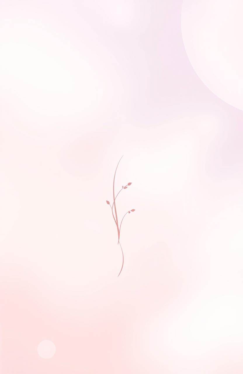 A poetic cover page design for a book, featuring a minimalist composition that exudes elegance