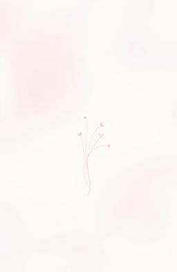 A poetic cover page design for a book, featuring a minimalist composition that exudes elegance