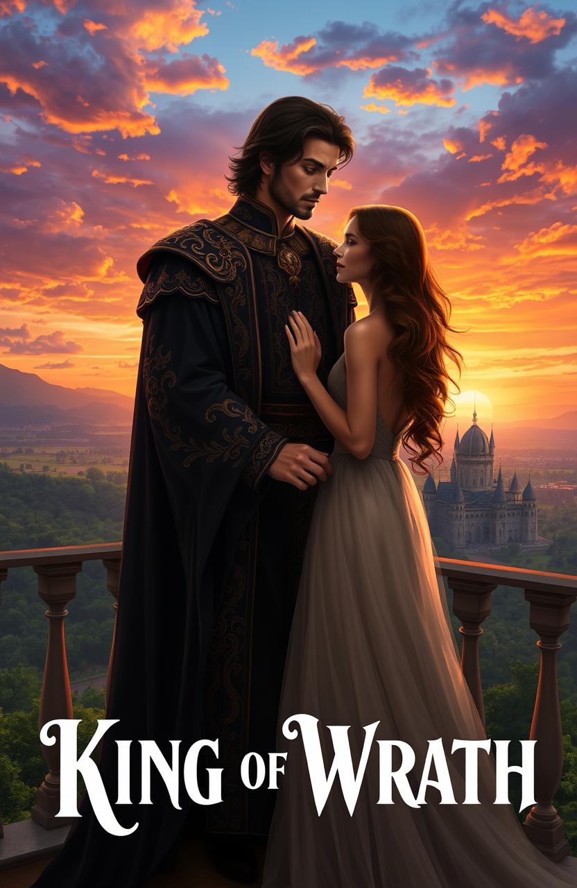 A romantic scene inspired by the book 'King of Wrath'