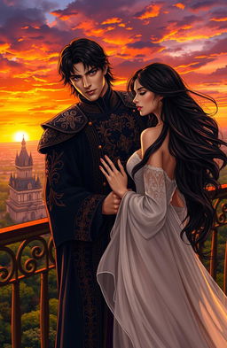 A romantic scene inspired by the book 'King of Wrath'