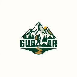 A modern and stylish logo for a backpack brand featuring a German name