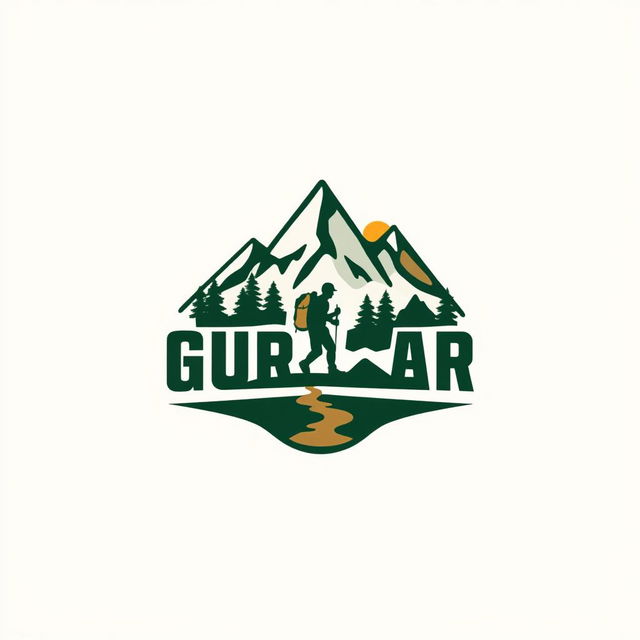 A modern and stylish logo for a backpack brand featuring a German name