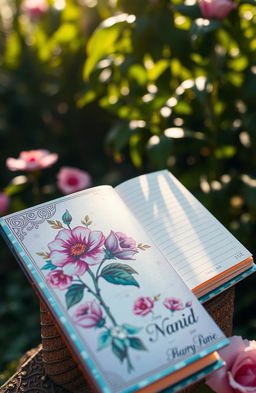 A stunningly beautiful notebook designed with intricate patterns and vibrant colors