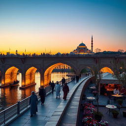 A stunning, serene view of Isfahan, famous for its beautiful Persian architecture